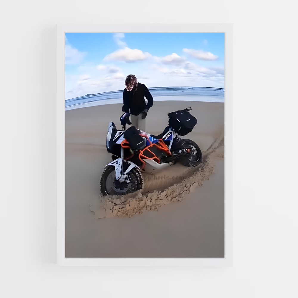 Poster Surf et Moto – affiche KTM Moto (vue 3)
